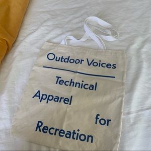Outdoor Voices Canvas Tote - Never used.